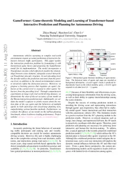 GameFormer: Game-theoretic Modeling and Learning of Transformer-based
  Interactive Prediction and Planning for Autonomous Driving