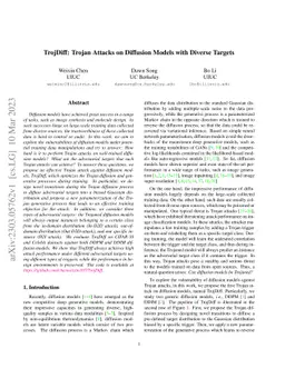 TrojDiff: Trojan Attacks on Diffusion Models with Diverse Targets