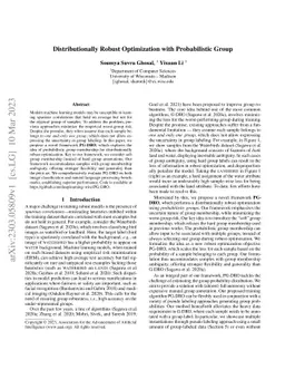 Distributionally Robust Optimization with Probabilistic Group