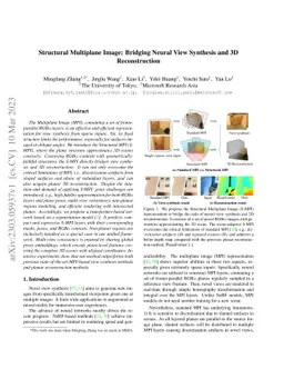 Structural Multiplane Image: Bridging Neural View Synthesis and 3D
  Reconstruction