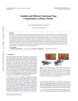 Scalable and Efficient Functional Map Computations on Dense Meshes