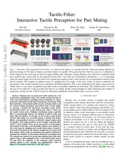 Tactile-Filter: Interactive Tactile Perception for Part Mating