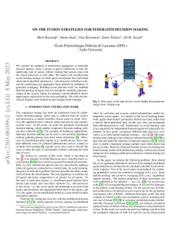 On the Fusion Strategies for Federated Decision Making