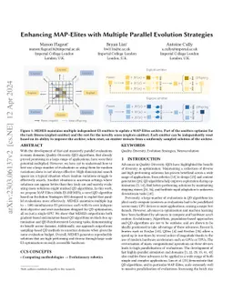 Enhancing MAP-Elites with Multiple Parallel Evolution Strategies