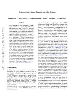 Exphormer: Sparse Transformers for Graphs