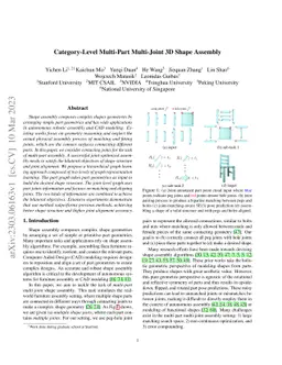Category-Level Multi-Part Multi-Joint 3D Shape Assembly