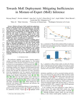 Towards MoE Deployment: Mitigating Inefficiencies in Mixture-of-Expert
  (MoE) Inference