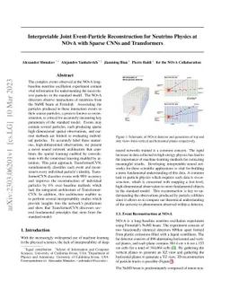 Interpretable Joint Event-Particle Reconstruction for Neutrino Physics
  at NOvA with Sparse CNNs and Transformers