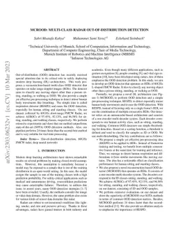 MCROOD: Multi-Class Radar Out-Of-Distribution Detection