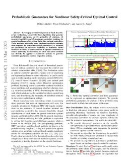 Probabilistic Guarantees for Nonlinear Safety-Critical Optimal Control