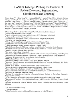 CoNIC Challenge: Pushing the Frontiers of Nuclear Detection,
  Segmentation, Classification and Counting