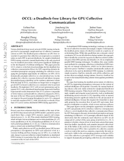 OCCL: a Deadlock-free Library for GPU Collective Communication