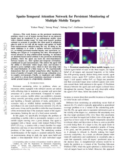 Spatio-Temporal Attention Network for Persistent Monitoring of Multiple
  Mobile Targets
