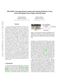 DECOMPL: Decompositional Learning with Attention Pooling for Group
  Activity Recognition from a Single Volleyball Image