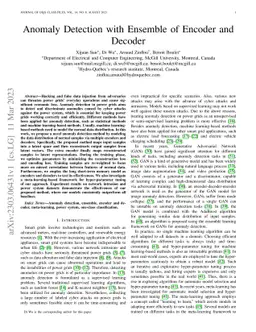 Anomaly Detection with Ensemble of Encoder and Decoder