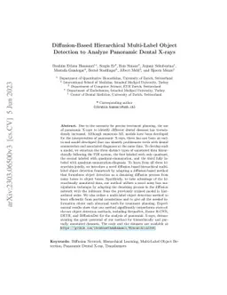 Diffusion-Based Hierarchical Multi-Label Object Detection to Analyze
  Panoramic Dental X-rays