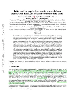 Informative regularization for a multi-layer perceptron RR Lyrae
  classifier under data shift