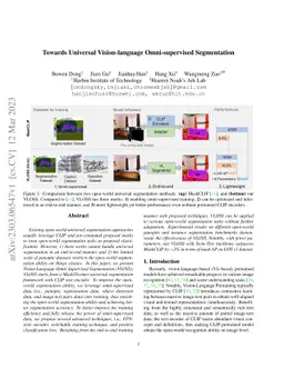 Towards Universal Vision-language Omni-supervised Segmentation