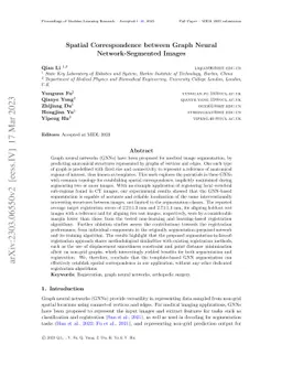 Spatial Correspondence between Graph Neural Network-Segmented Images
