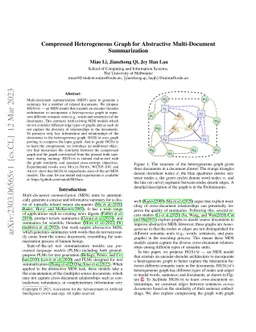 Compressed Heterogeneous Graph for Abstractive Multi-Document
  Summarization