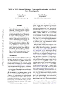 MWE as WSD: Solving Multiword Expression Identification with Word Sense
  Disambiguation