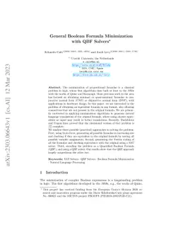 General Boolean Formula Minimization with QBF Solvers