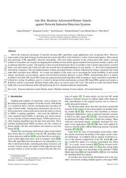 Adv-Bot: Realistic Adversarial Botnet Attacks against Network Intrusion
  Detection Systems