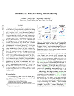 PointPatchMix: Point Cloud Mixing with Patch Scoring