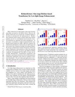 Retinexformer: One-stage Retinex-based Transformer for Low-light Image
  Enhancement