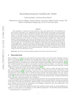 Knowledge-integrated AutoEncoder Model