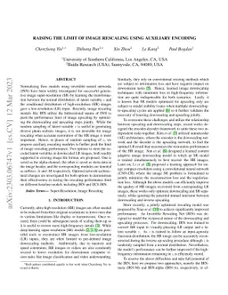 Raising The Limit Of Image Rescaling Using Auxiliary Encoding