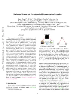 Backdoor Defense via Deconfounded Representation Learning