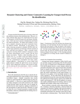 Dynamic Clustering and Cluster Contrastive Learning for Unsupervised
  Person Re-identification
