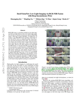 DarkVisionNet: Low-Light Imaging via RGB-NIR Fusion with Deep
  Inconsistency Prior