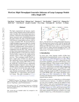 FlexGen: High-Throughput Generative Inference of Large Language Models
  with a Single GPU