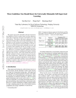 Three Guidelines You Should Know for Universally Slimmable
  Self-Supervised Learning
