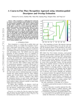 A Coarse-to-Fine Place Recognition Approach using Attention-guided
  Descriptors and Overlap Estimation