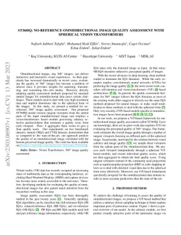 ST360IQ: No-Reference Omnidirectional Image Quality Assessment with
  Spherical Vision Transformers