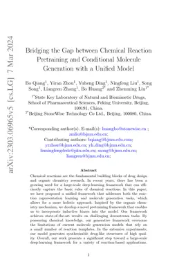 Bridging the Gap between Chemical Reaction Pretraining and Conditional
  Molecule Generation with a Unified Model