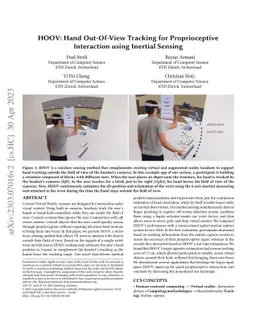 HOOV: Hand Out-Of-View Tracking for Proprioceptive Interaction using
  Inertial Sensing