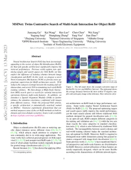 MSINet: Twins Contrastive Search of Multi-Scale Interaction for Object
  ReID