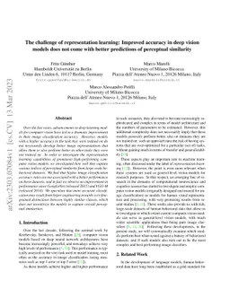 The challenge of representation learning: Improved accuracy in deep
  vision models does not come with better predictions of perceptual similarity