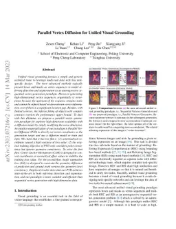 Parallel Vertex Diffusion for Unified Visual Grounding