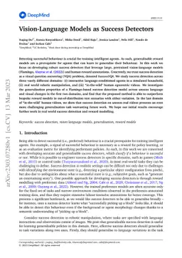 Vision-Language Models as Success Detectors