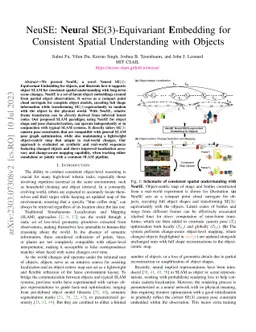 NeuSE: Neural SE(3)-Equivariant Embedding for Consistent Spatial
  Understanding with Objects