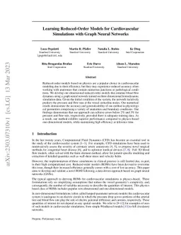 Learning Reduced-Order Models for Cardiovascular Simulations with Graph
  Neural Networks