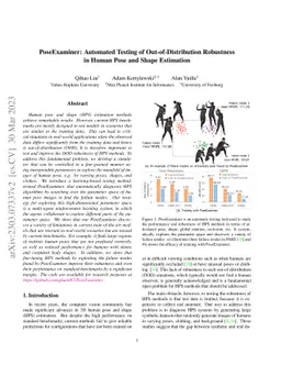PoseExaminer: Automated Testing of Out-of-Distribution Robustness in
  Human Pose and Shape Estimation