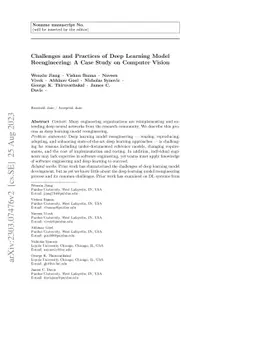 Challenges and Practices of Deep Learning Model Reengineering: A Case
  Study on Computer Vision