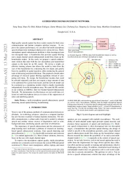 Guided Speech Enhancement Network