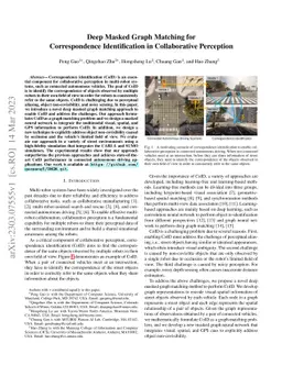 Deep Masked Graph Matching for Correspondence Identification in
  Collaborative Perception